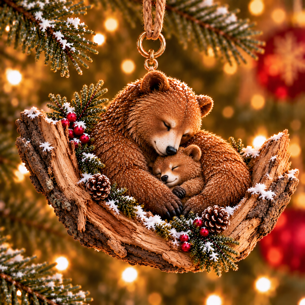 Winter Bonds Woodland Christmas Keepsake Ornaments