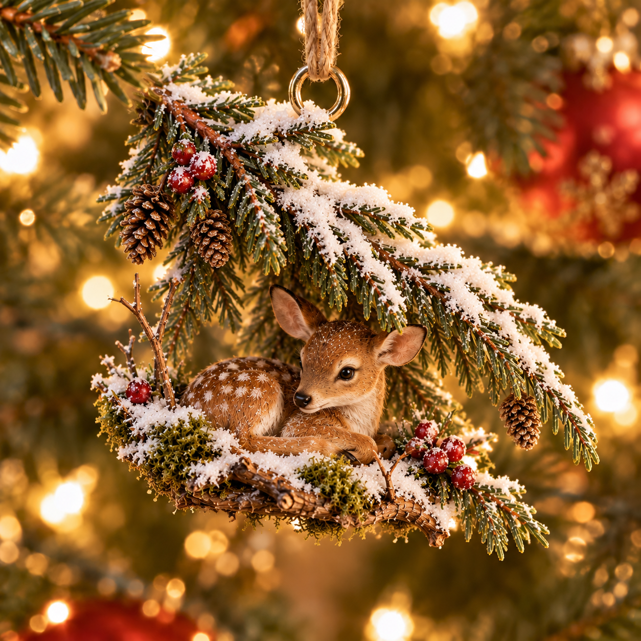Winter Woodland Refuge Christmas Keepsake Ornaments
