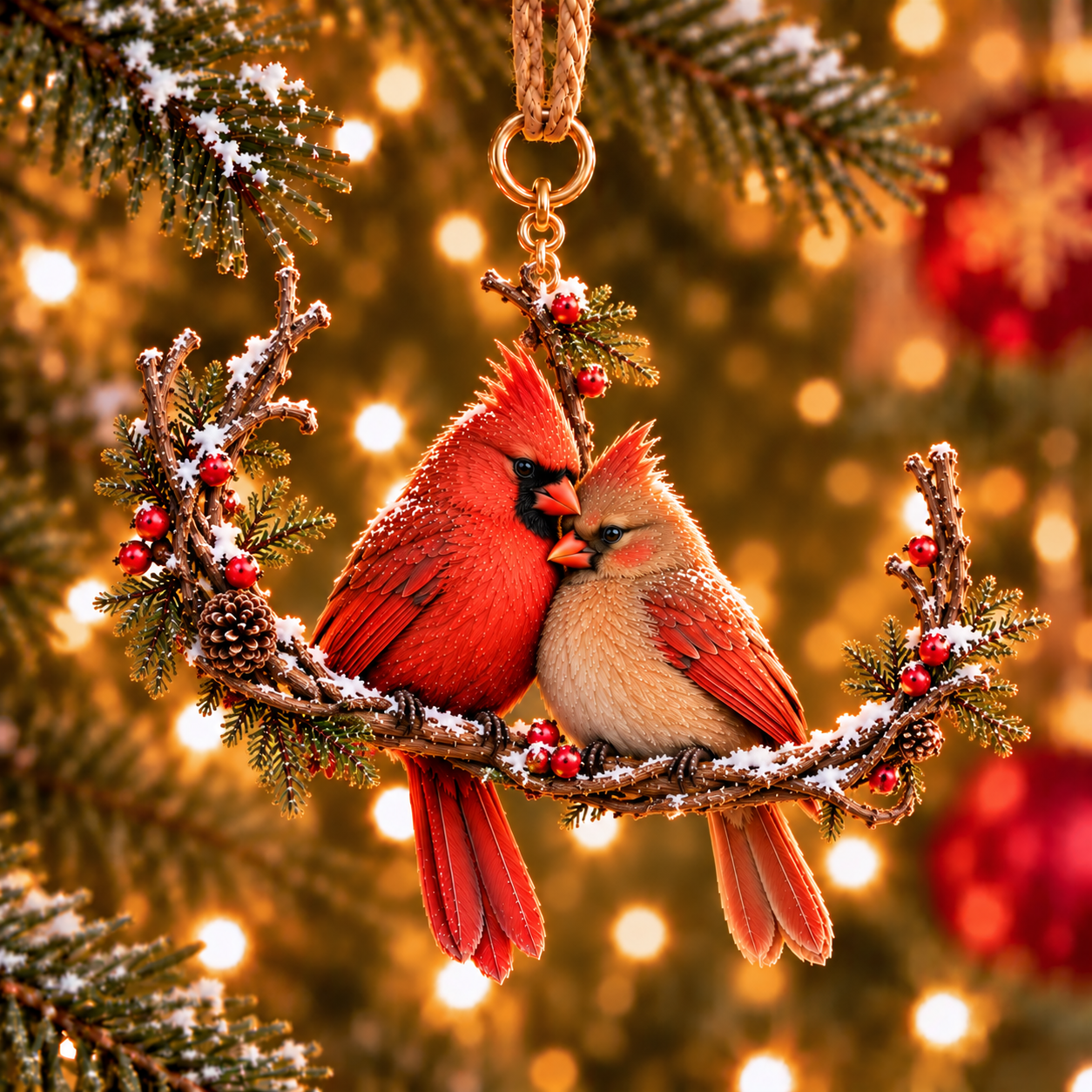 Winter Bonds Woodland Christmas Keepsake Ornaments