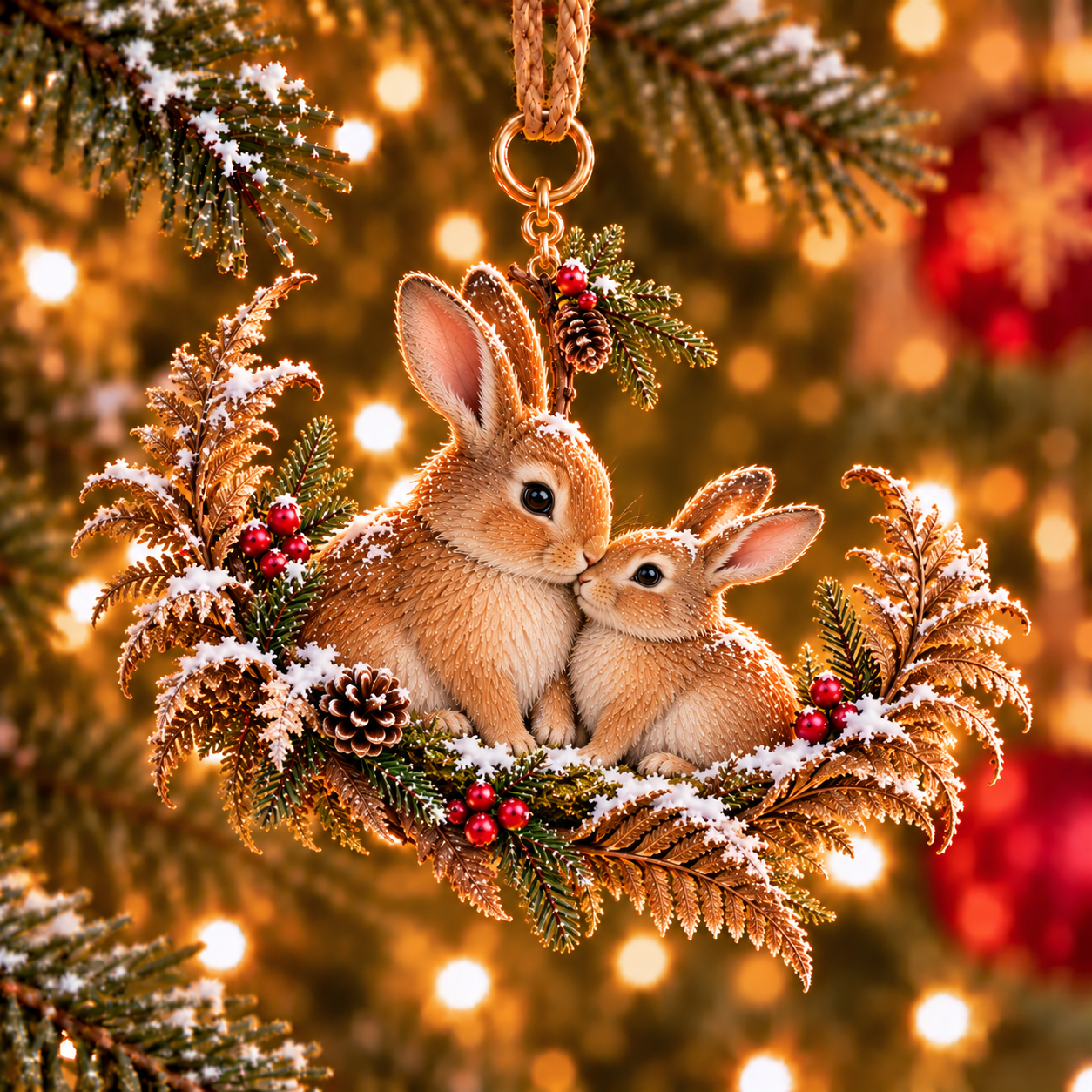 Winter Bonds Woodland Christmas Keepsake Ornaments