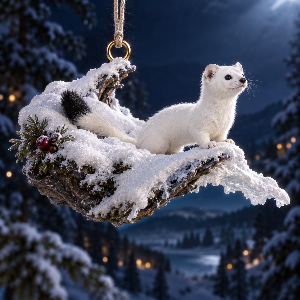 Moonlit Woodland Christmas Keepsake Ornaments
