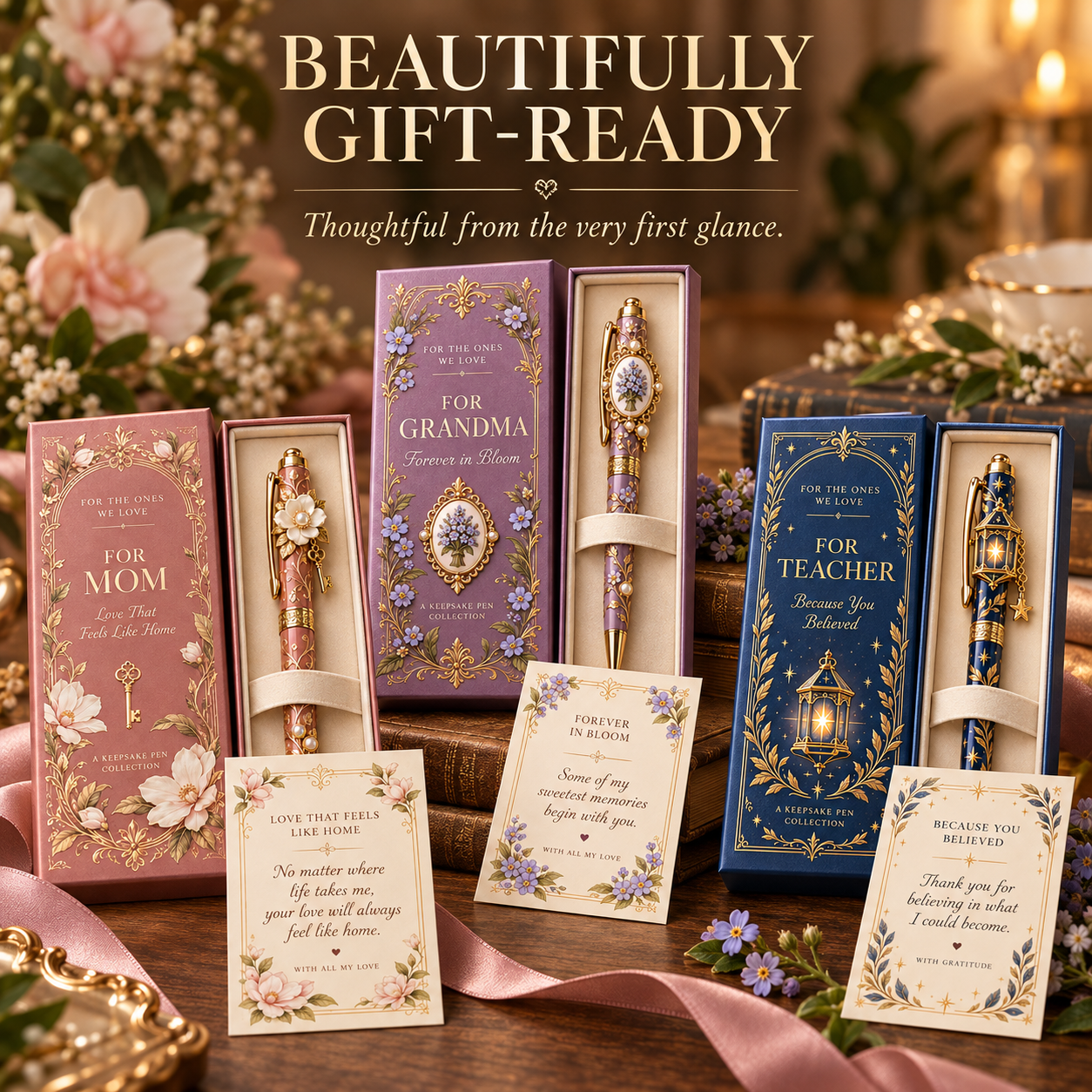 Mom Grandma and Teacher keepsake gift sets
