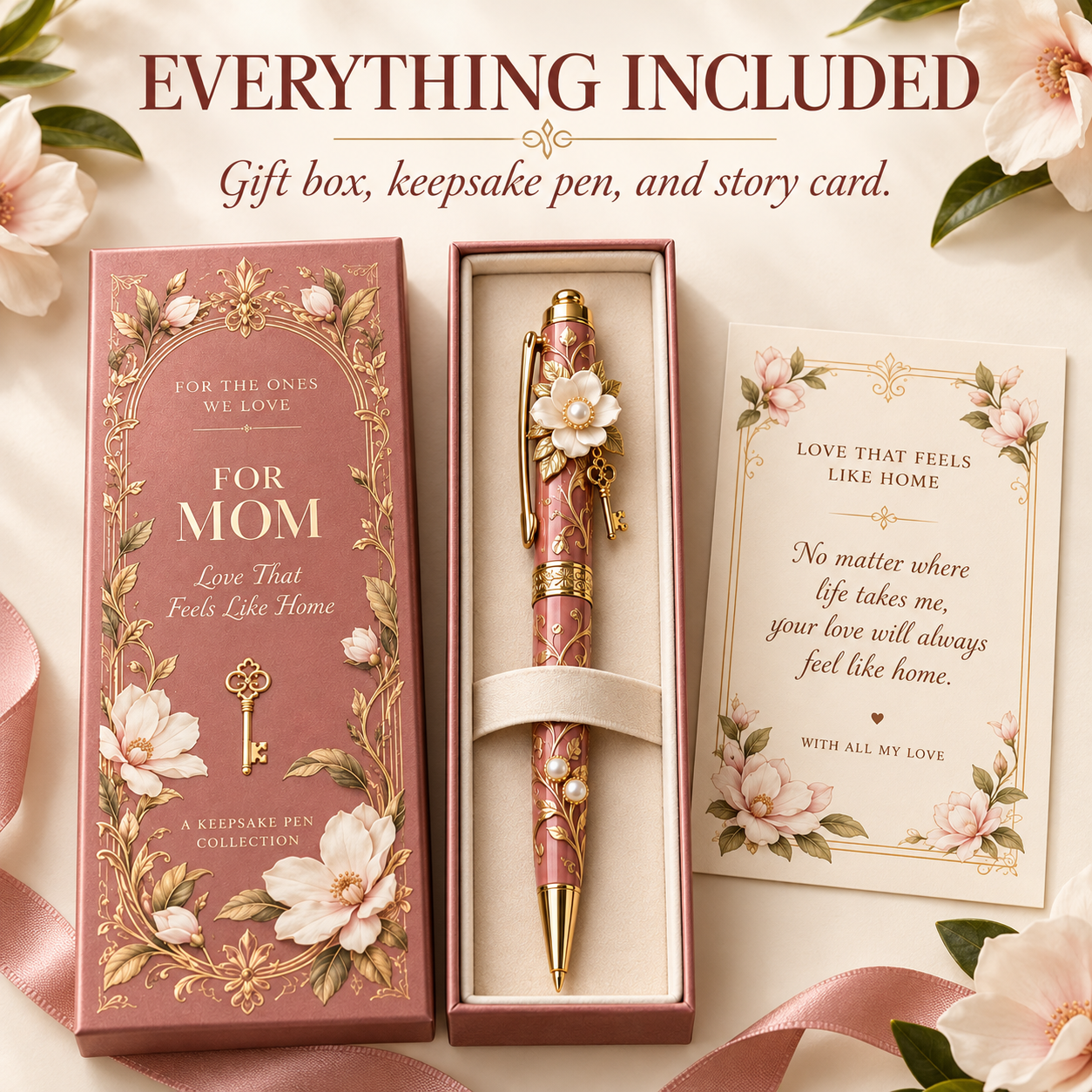 Keepsake pen gift box and matching story card