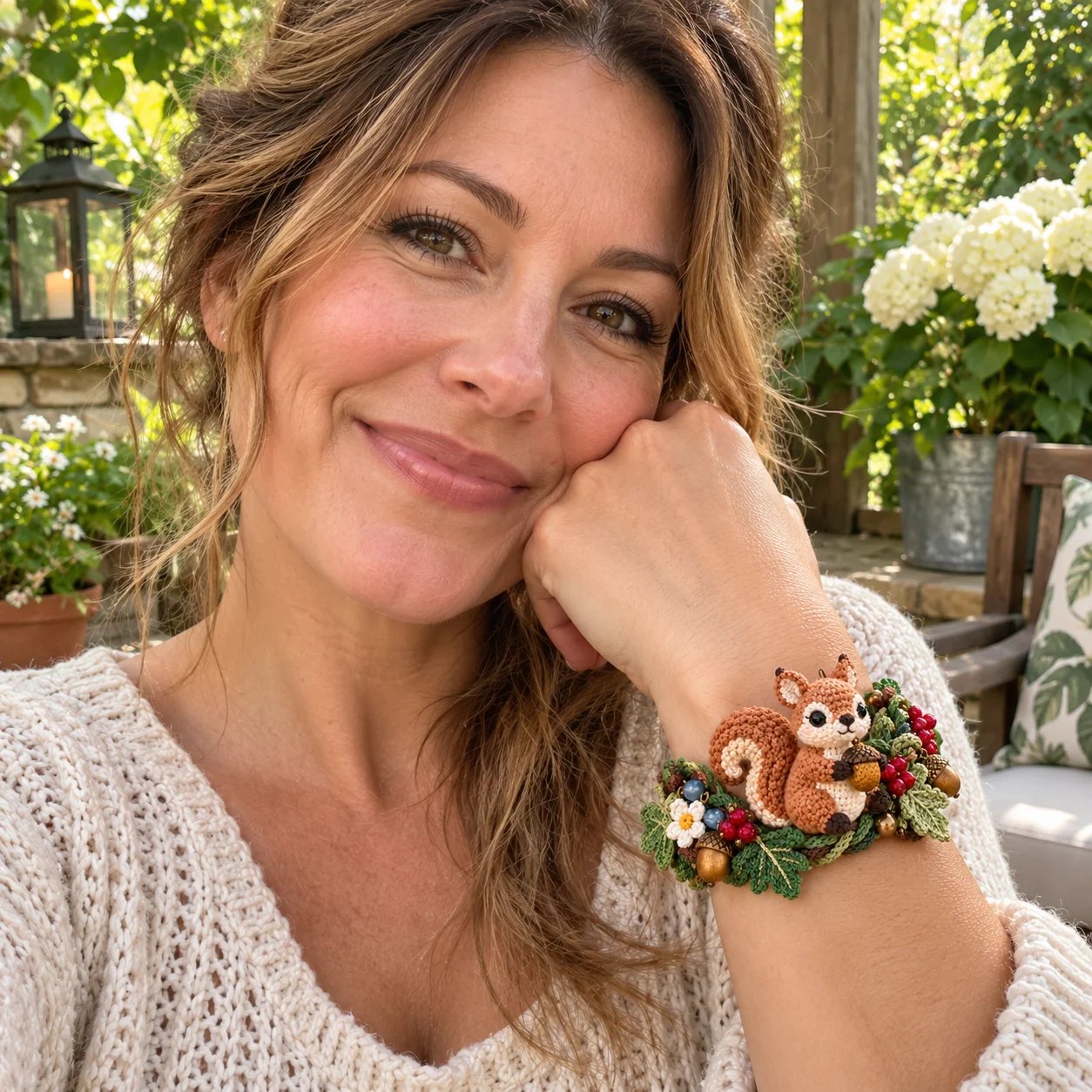 🔥Last Day 49% OFF - 🌿🧶 Woodland Wrist Friends – Handmade Crochet Animal Bracelet Collection