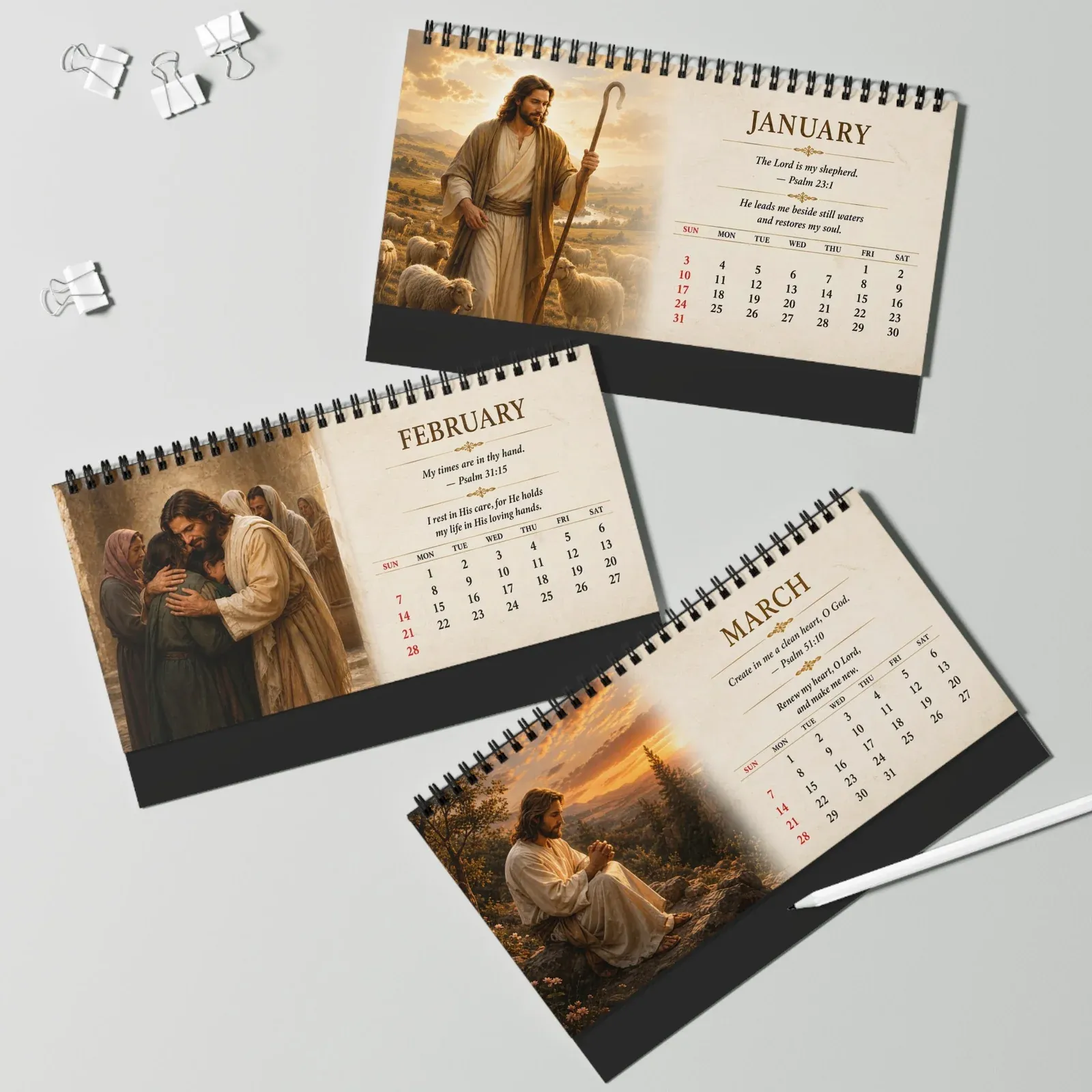 Christian Desk Calendar 2027