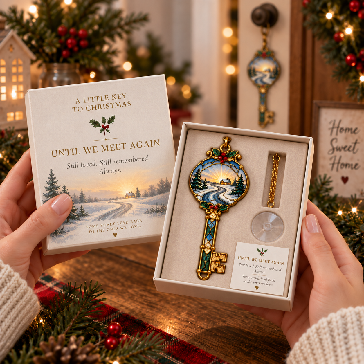 🎄 Christmas Memories & Remembrance Keepsake Key