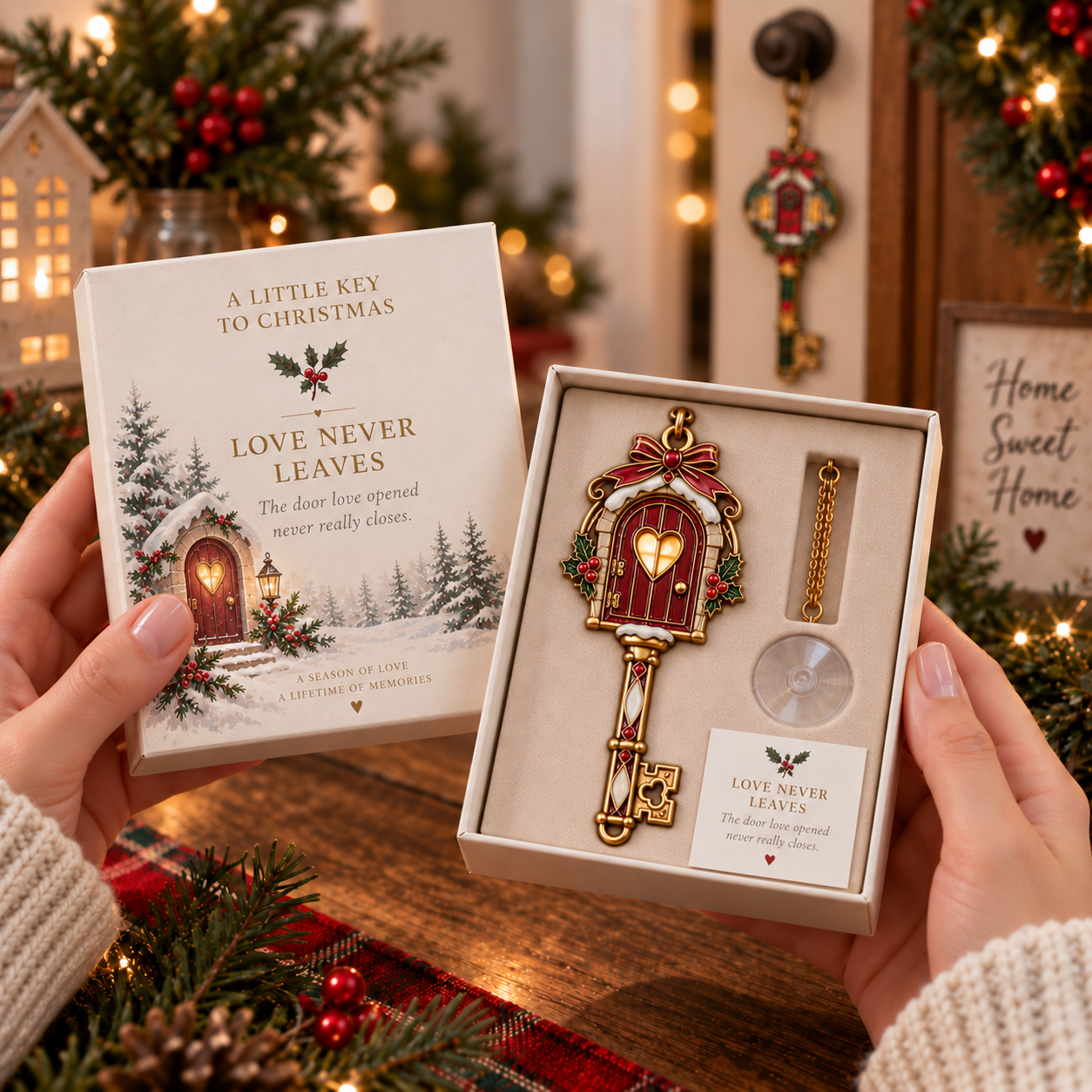 🎄 Christmas Memories & Remembrance Keepsake Key