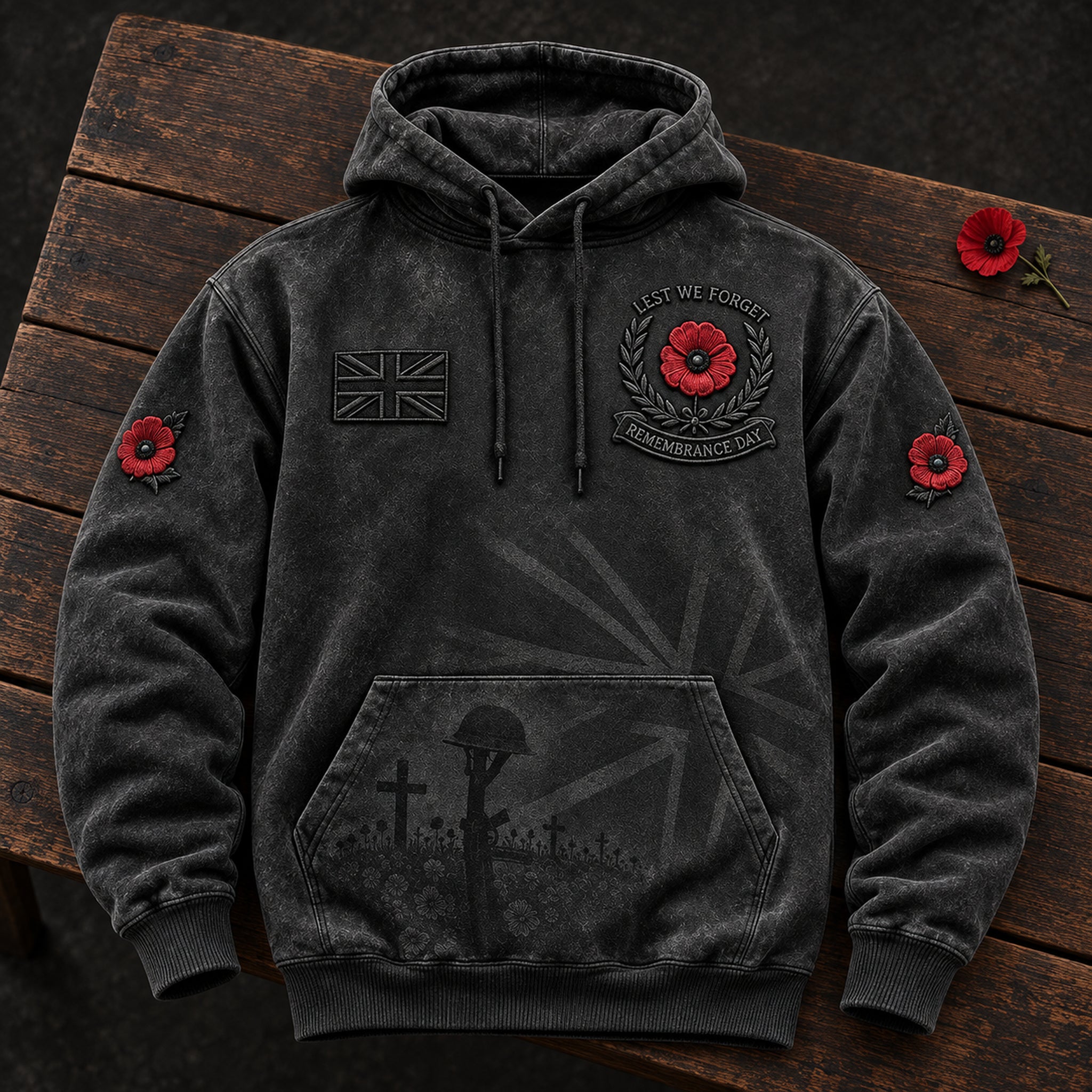 Lest We Forget Hoodie Design