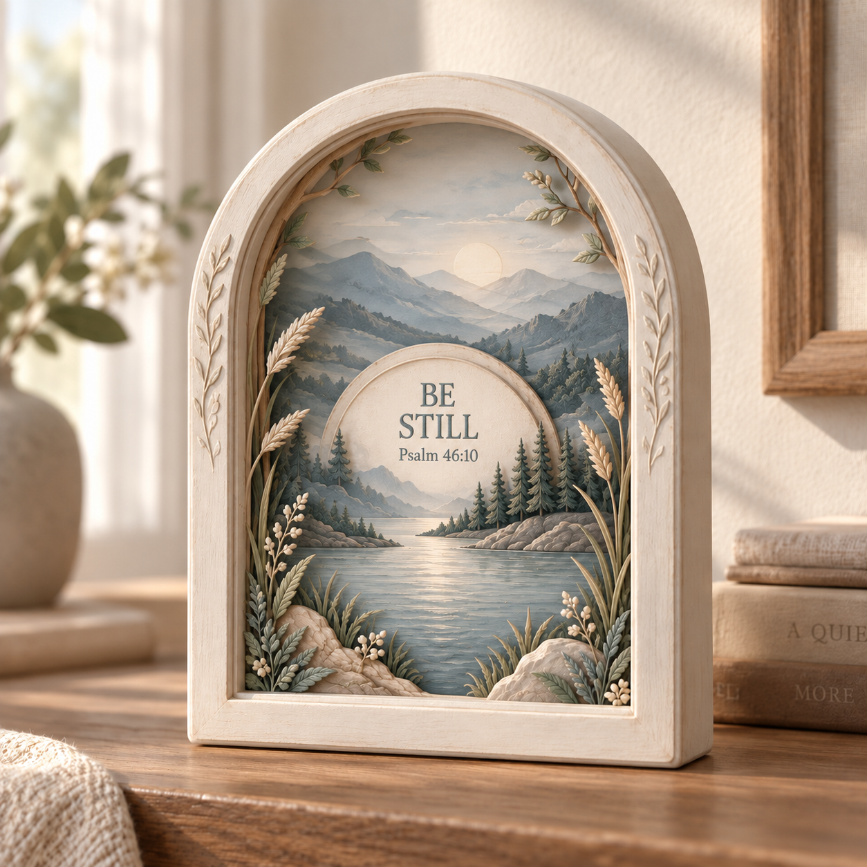 ✝️Psalms of Comfort & Strength – Layered Scripture Shadow Box