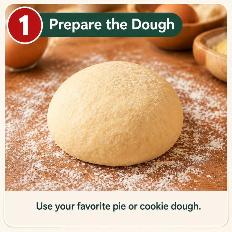Plain dough before pressing