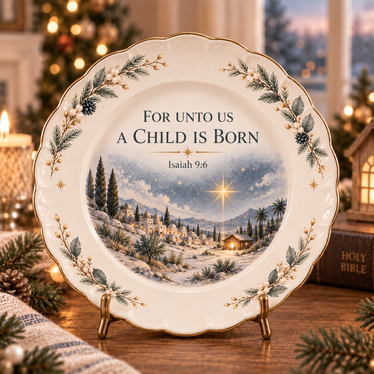 ✝️Christmas Scripture Keepsake Plate Collection