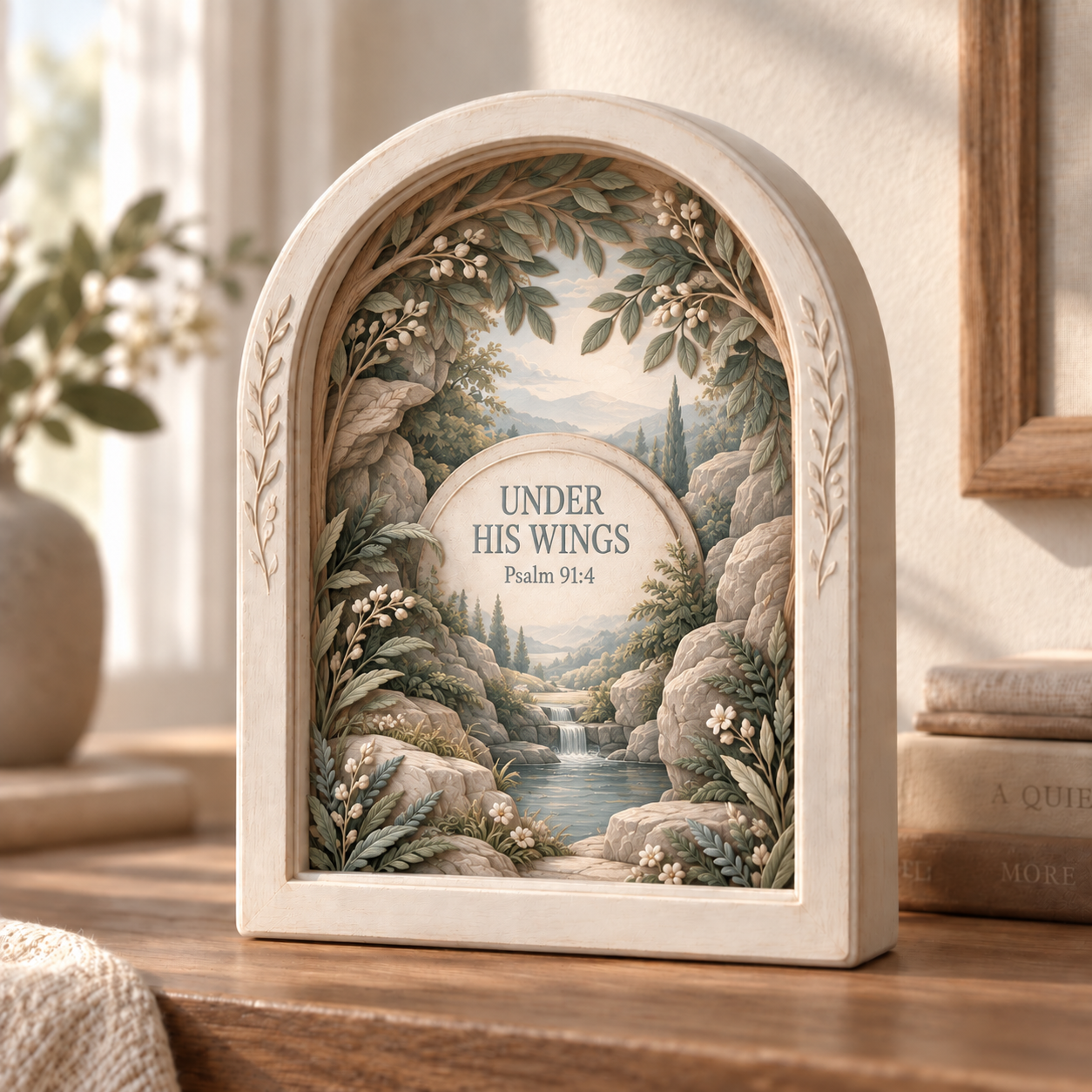 ✝️Psalms of Comfort & Strength – Layered Scripture Shadow Box
