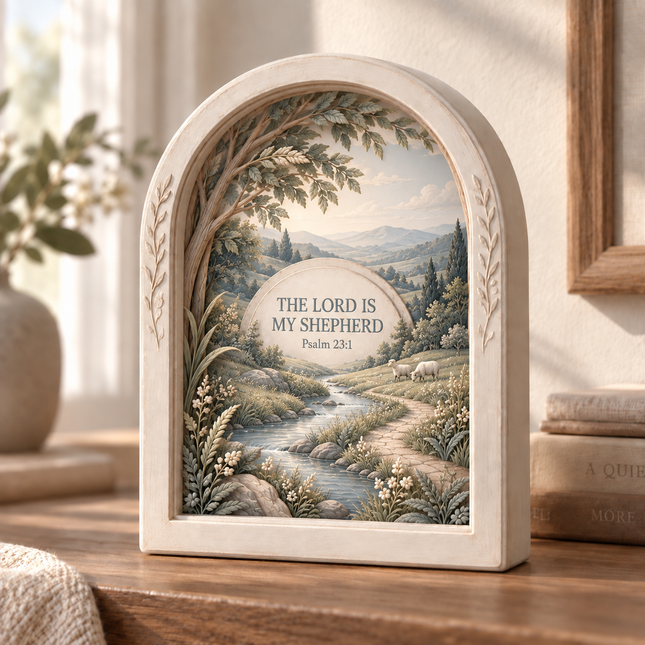 ✝️Psalms of Comfort & Strength – Layered Scripture Shadow Box