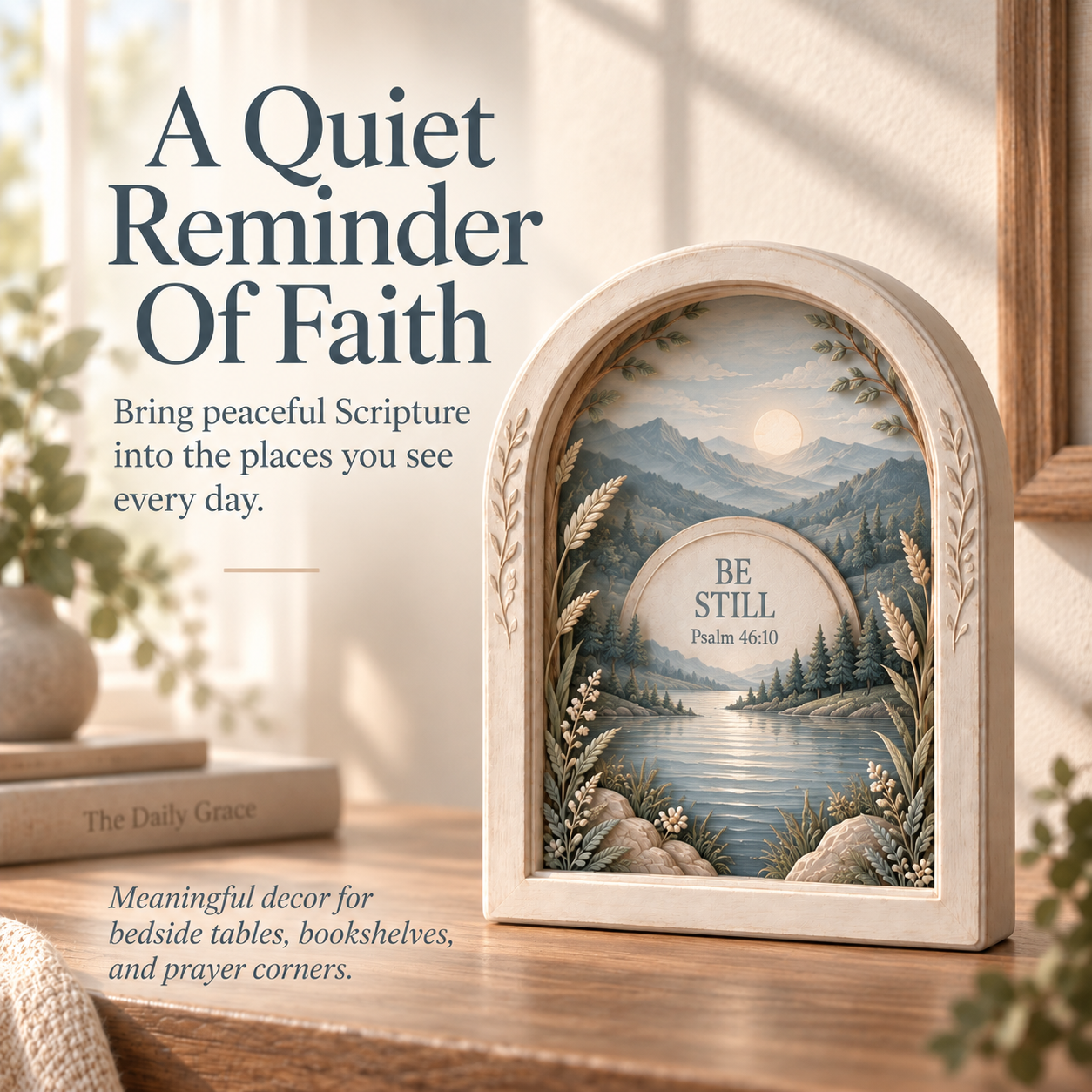 A Quiet Reminder of Faith - Psalms of Comfort and Strength Scripture Shadow Box
