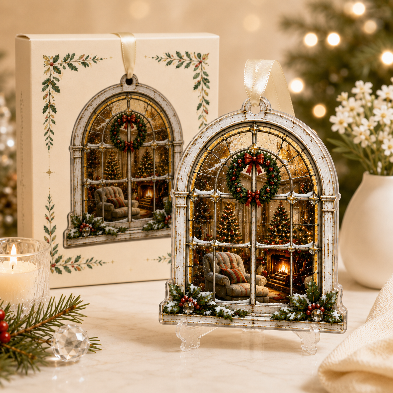 🎄 Christmas Story Window Ornament