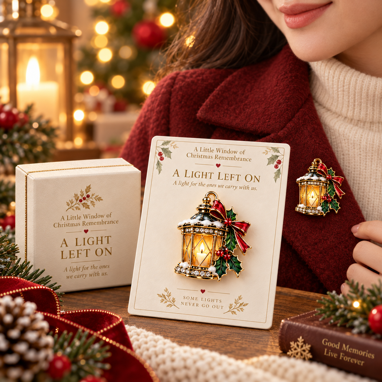 A Little Christmas Remembrance – Enamel Brooch Collection