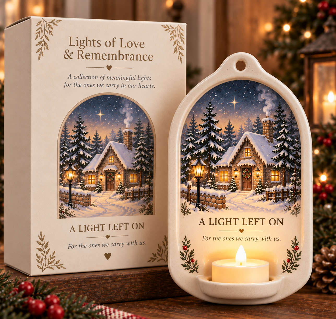 🕯️ Lights of Love & Remembrance Ceramic Wall Light