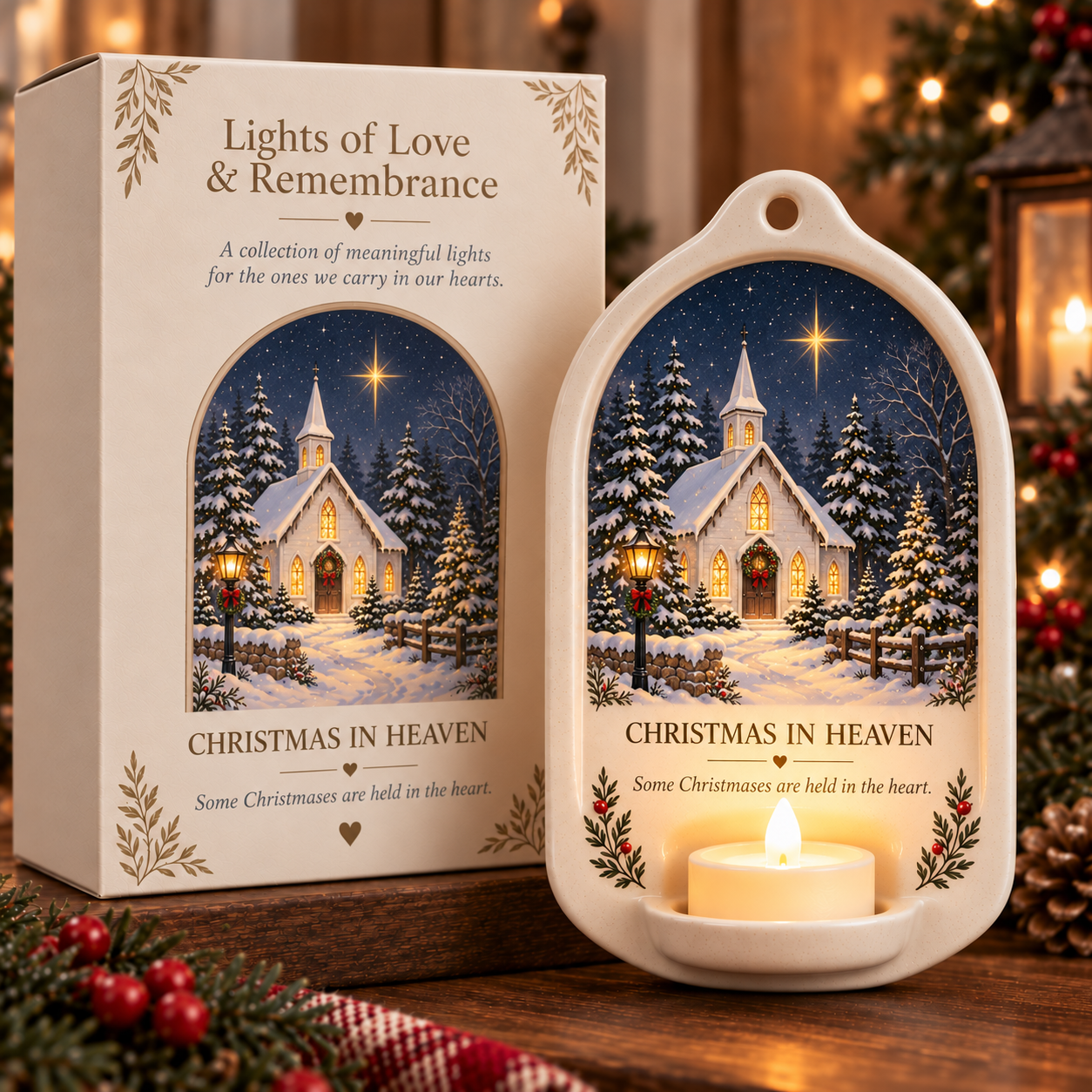 🕯️ Lights of Love & Remembrance Ceramic Wall Light