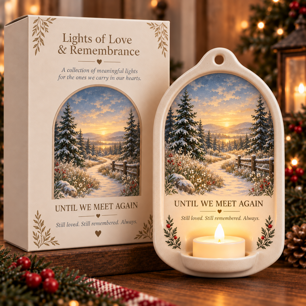 🕯️ Lights of Love & Remembrance Ceramic Wall Light