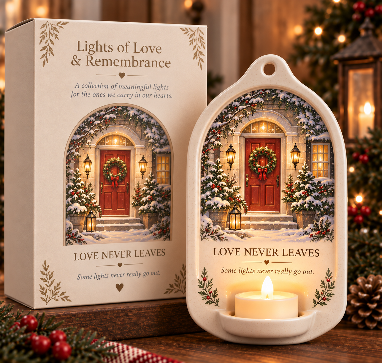 🕯️ Lights of Love & Remembrance Ceramic Wall Light
