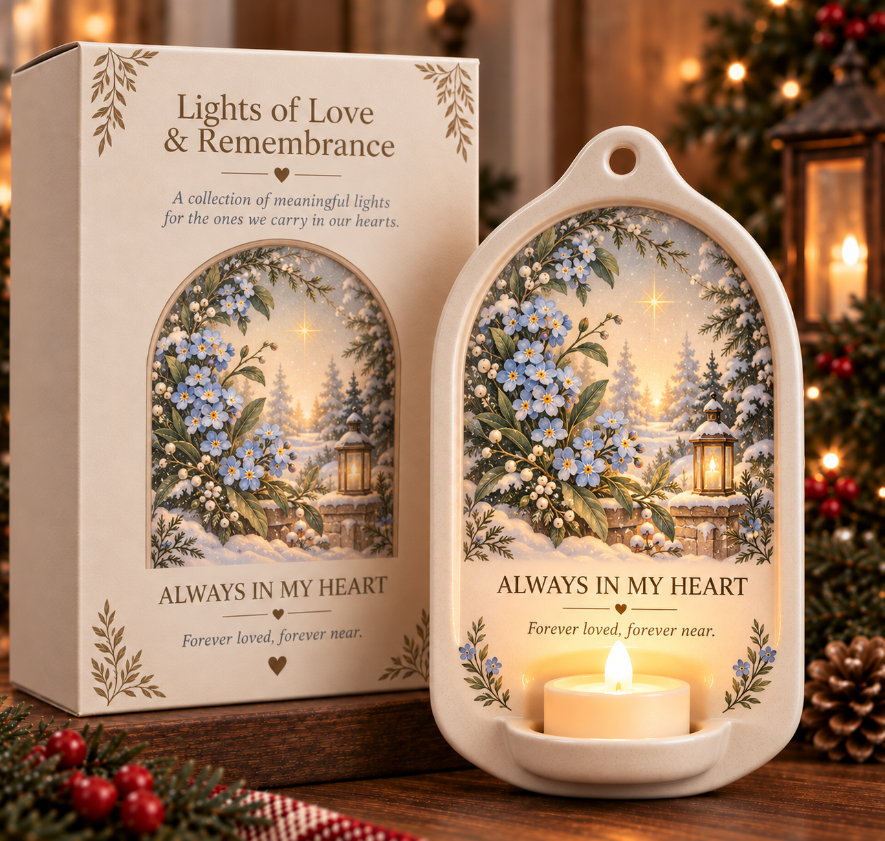 🕯️ Lights of Love & Remembrance Ceramic Wall Light