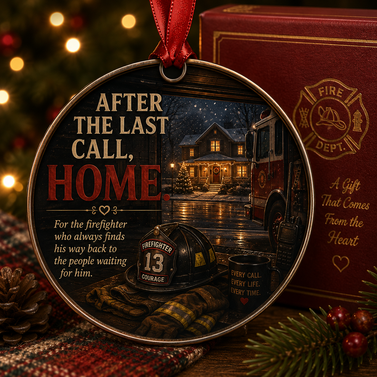 Firefighter Christmas Tribute Keepsake