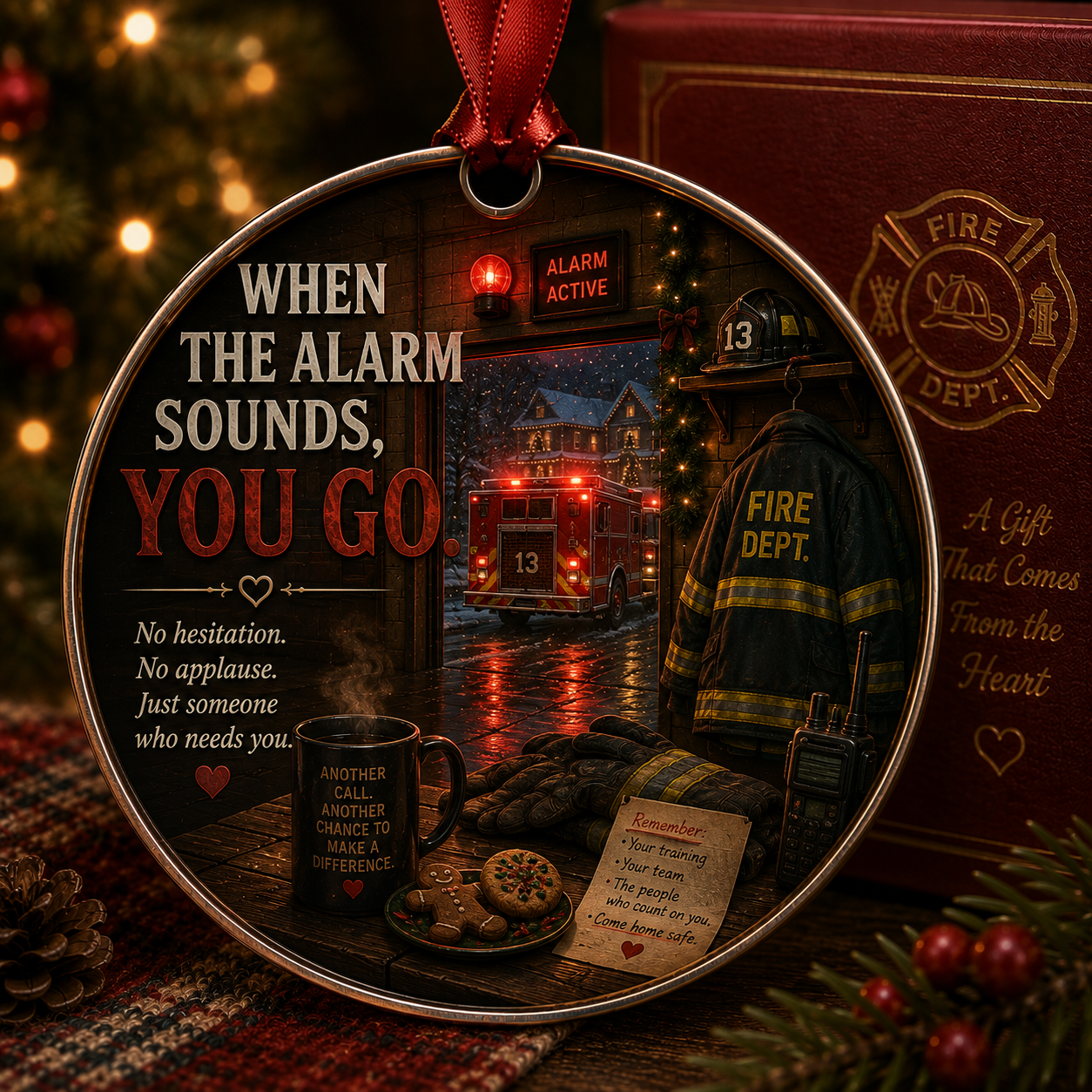 Firefighter Christmas Tribute Keepsake