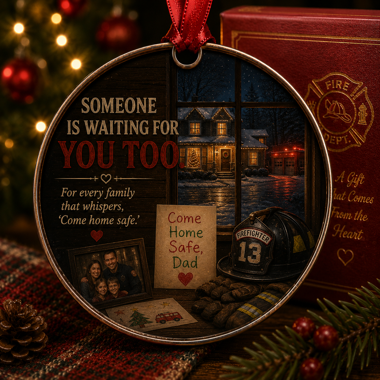 Firefighter Christmas Tribute Keepsake