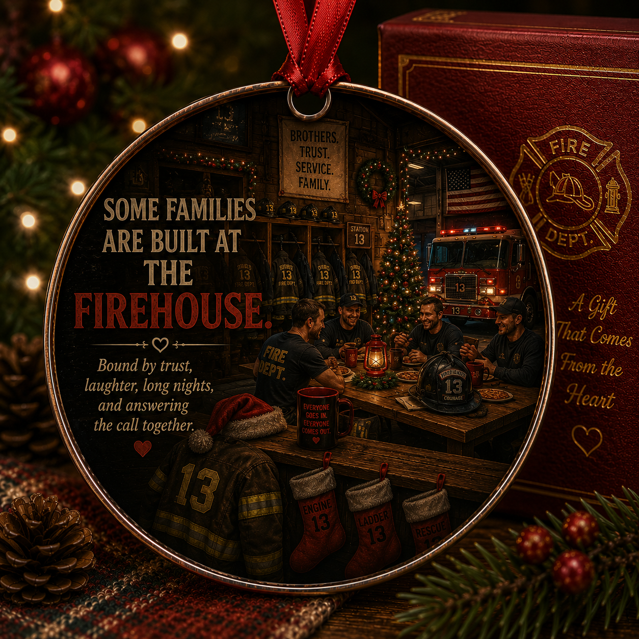 Firefighter Christmas Tribute Keepsake