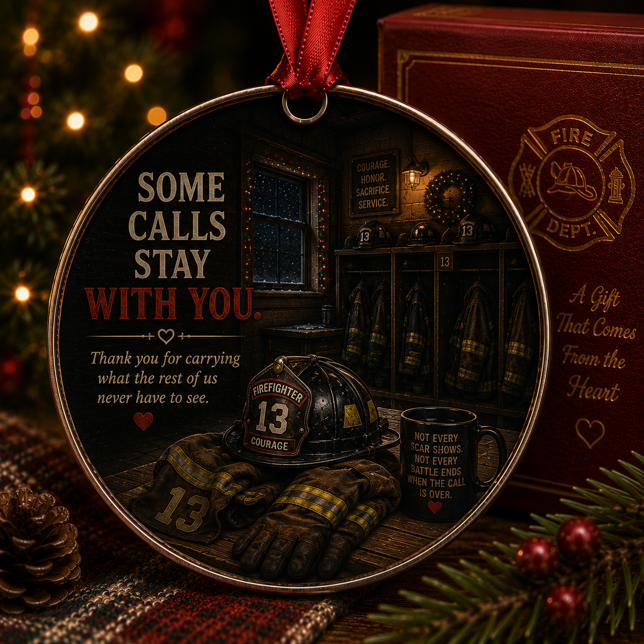 Firefighter Christmas Tribute Keepsake