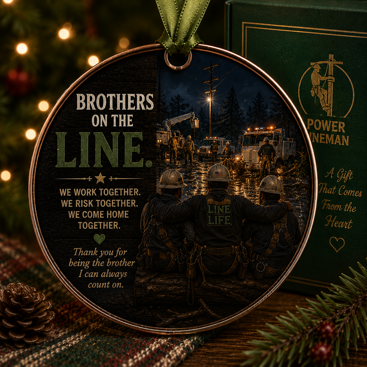 Power Lineman Christmas Tribute Keepsake