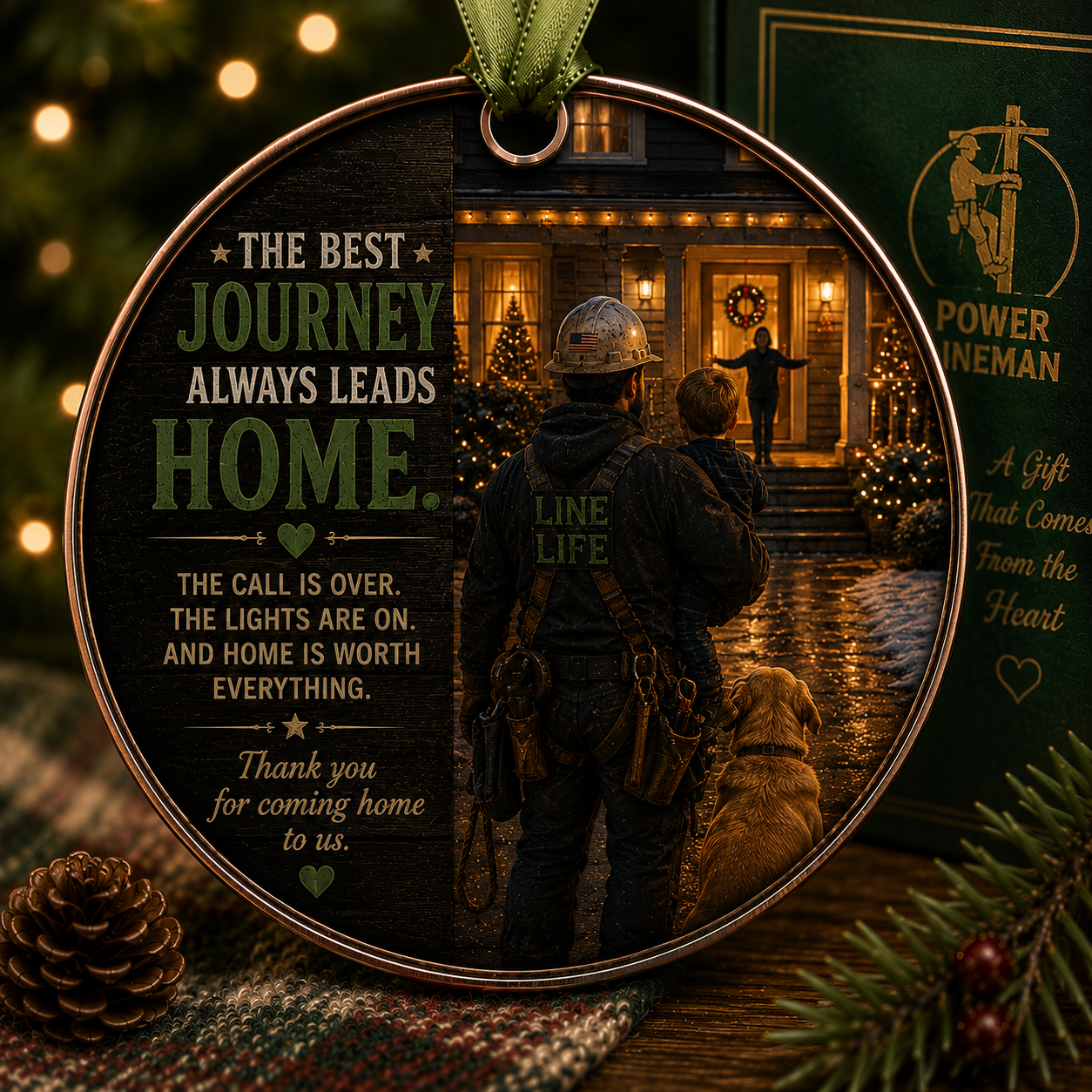 Power Lineman Christmas Tribute Keepsake