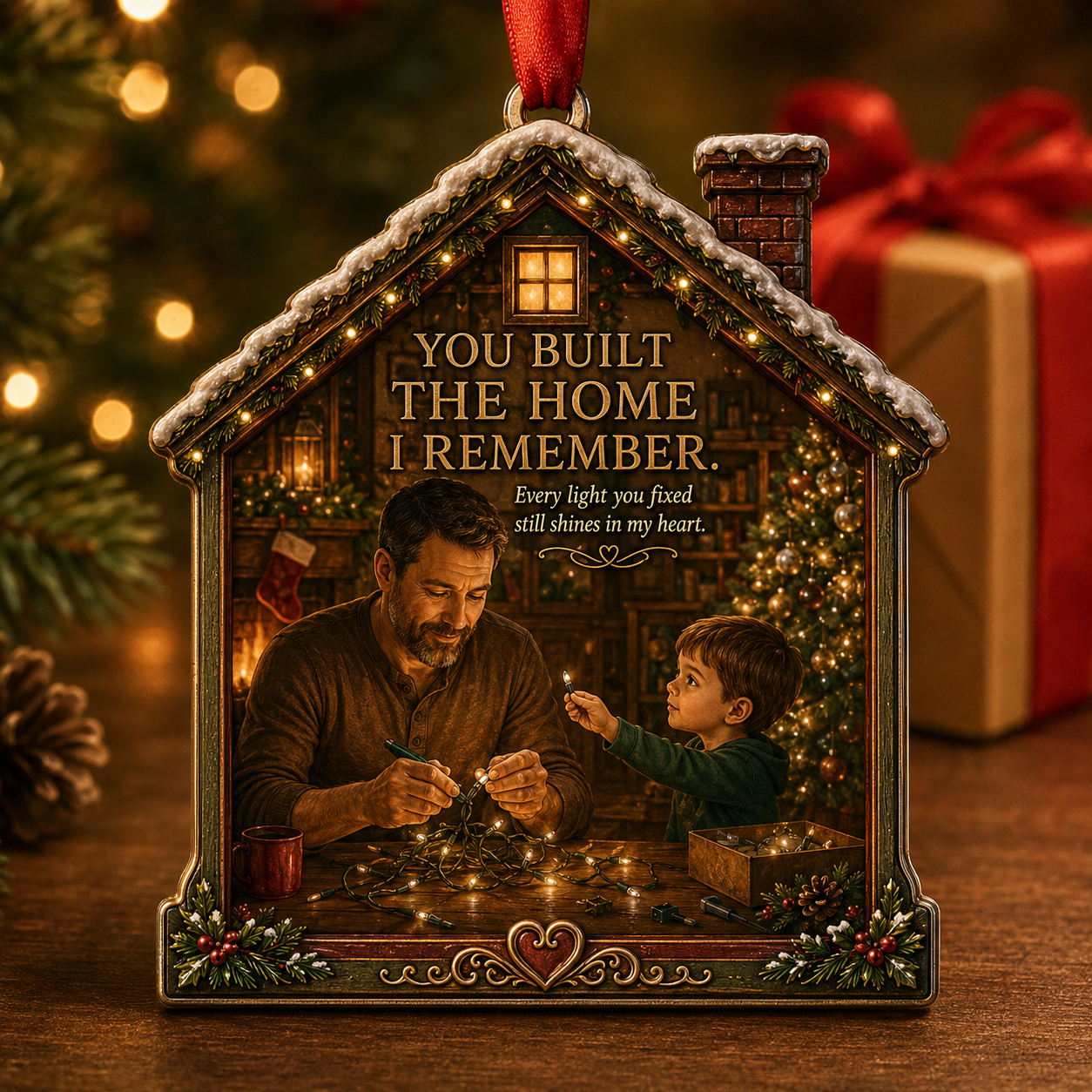 Dad Christmas Tribute Keepsake