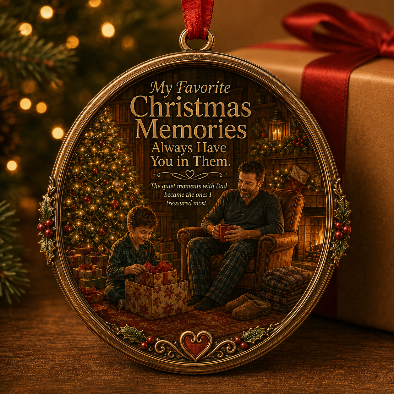 Dad Christmas Tribute Keepsake