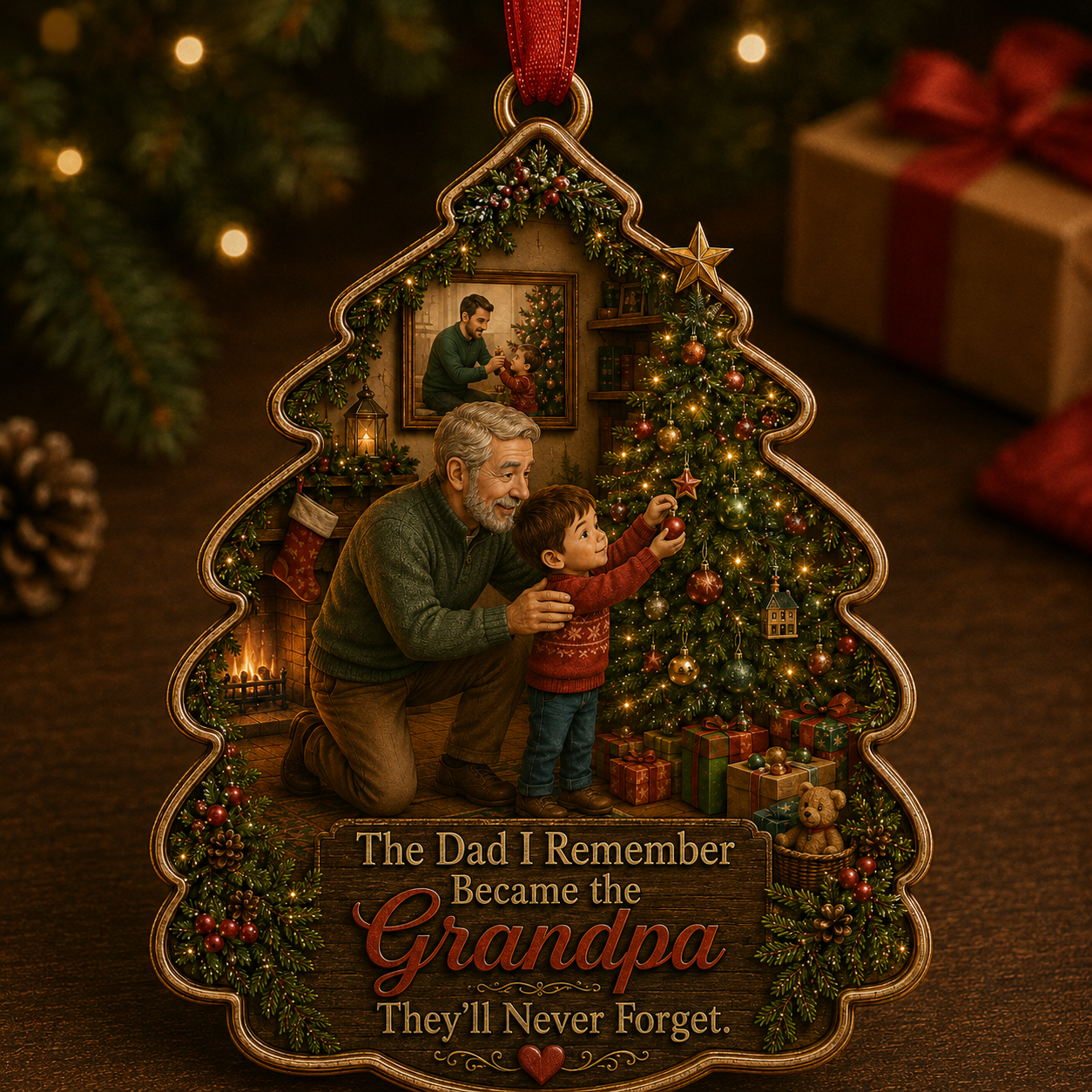 Dad Christmas Tribute Keepsake