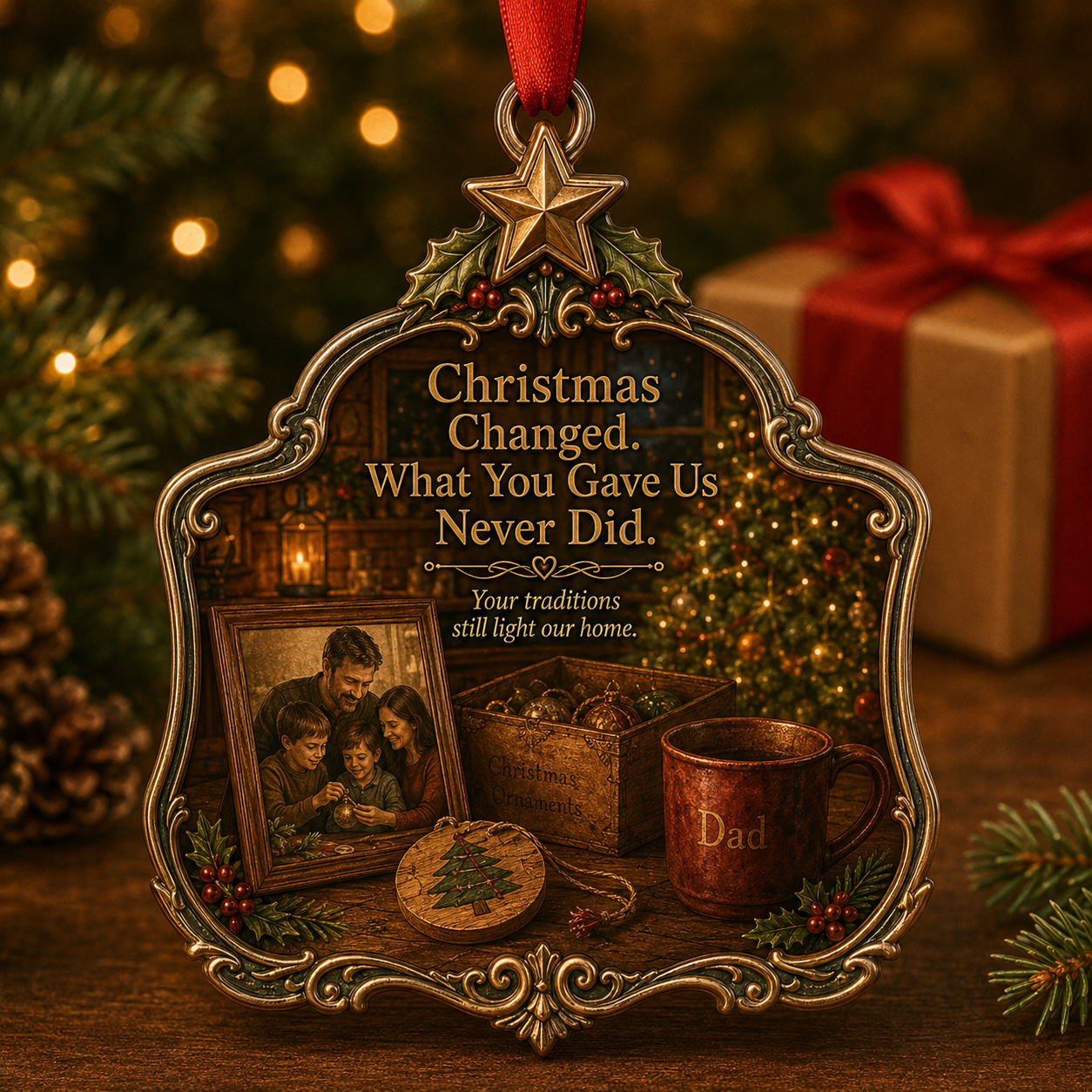 Dad Christmas Tribute Keepsake