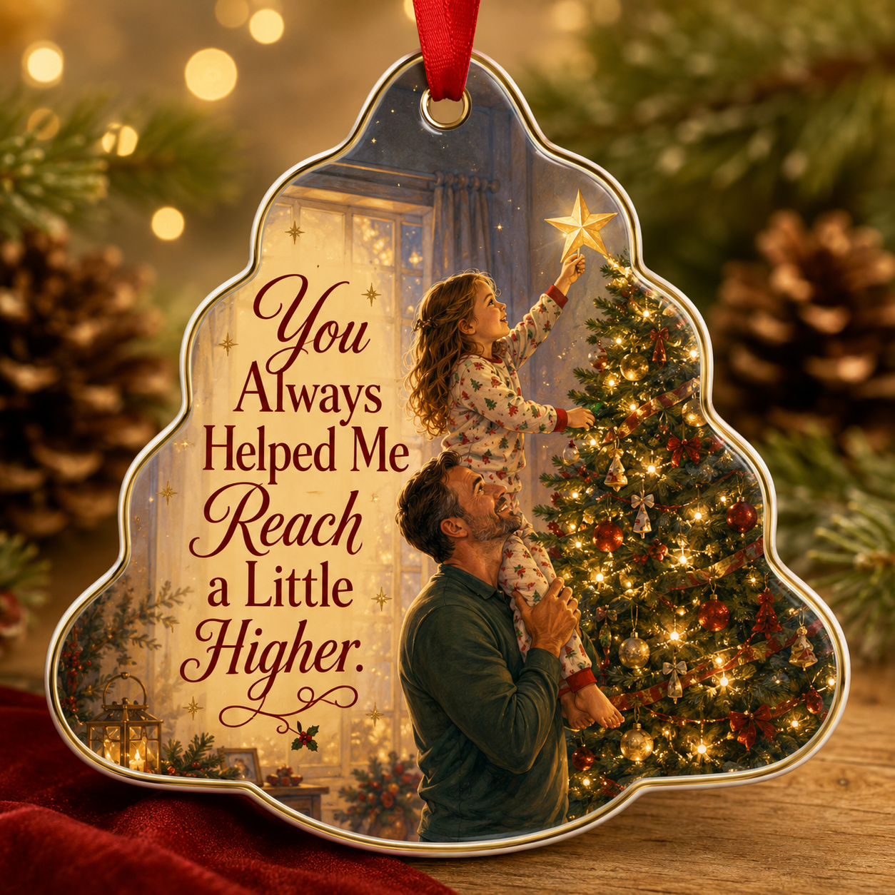 Dad & Daughter Christmas Tribute Keepsake