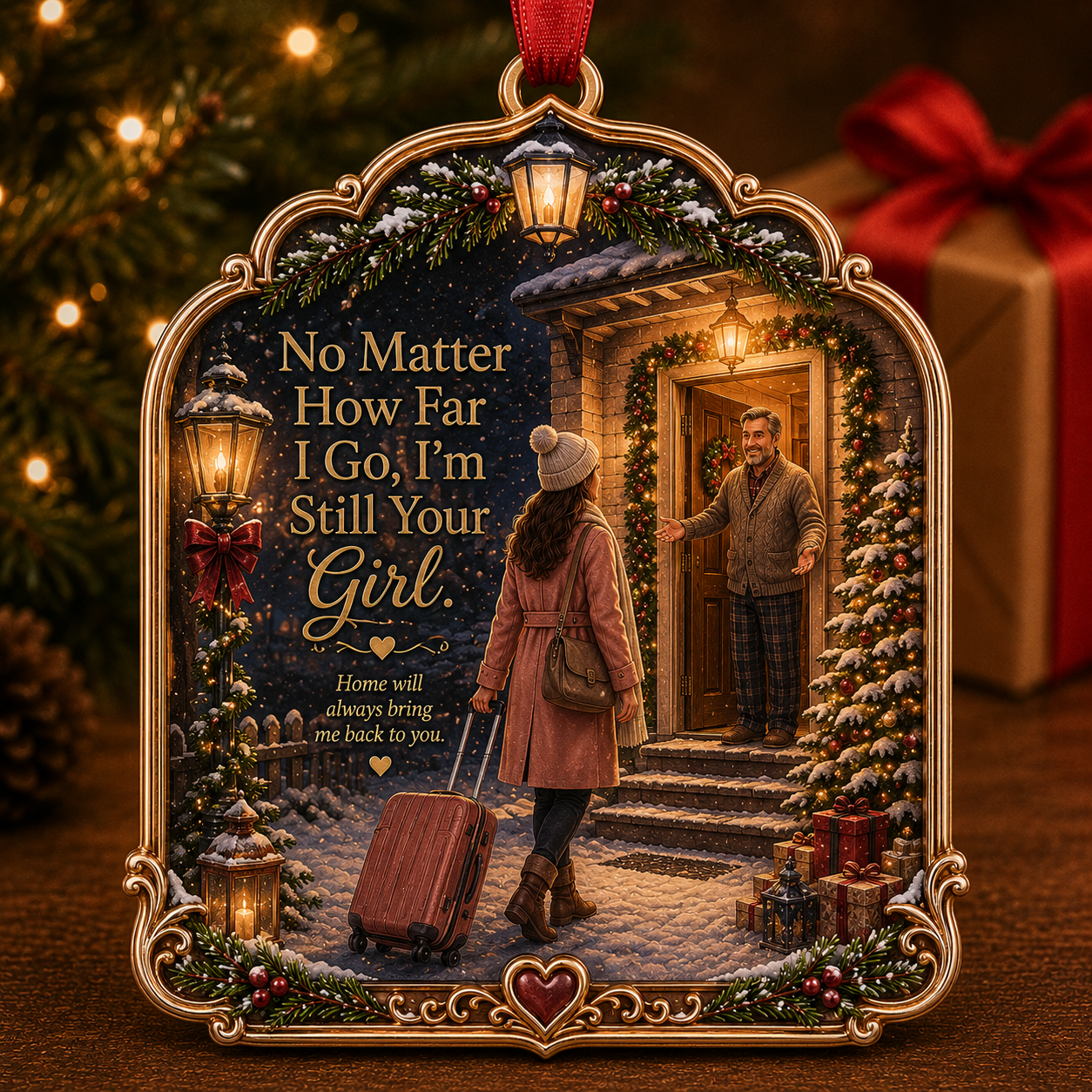 Dad & Daughter Christmas Tribute Keepsake