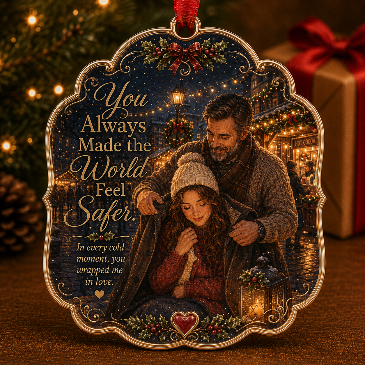 Dad & Daughter Christmas Tribute Keepsake