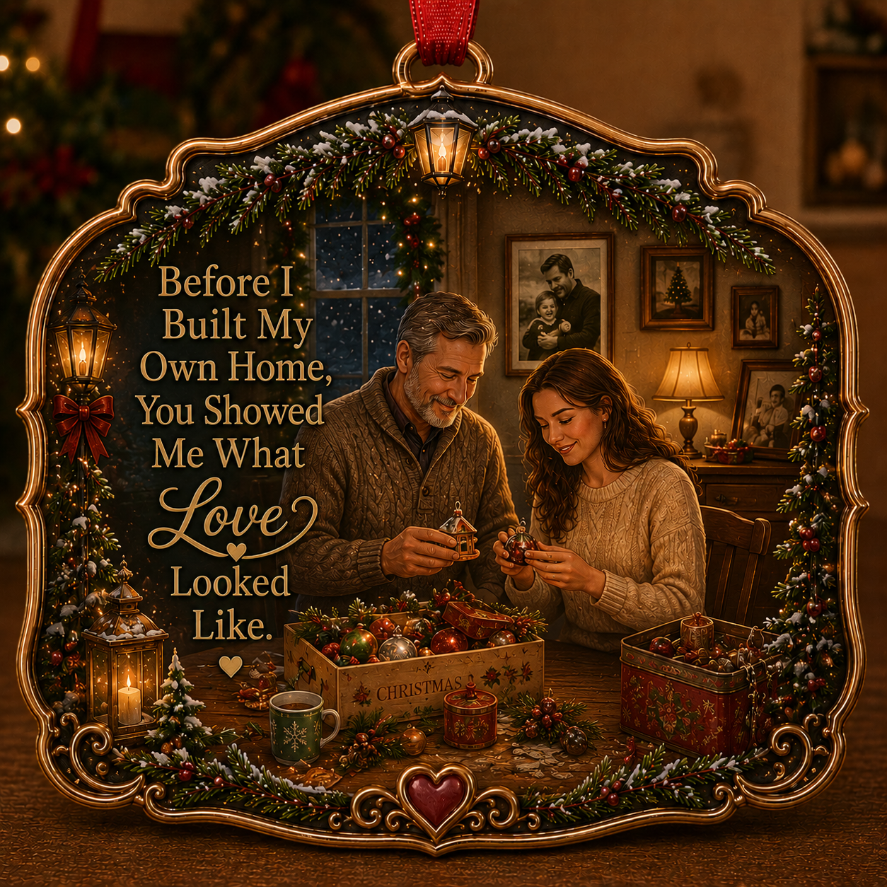 Dad & Daughter Christmas Tribute Keepsake
