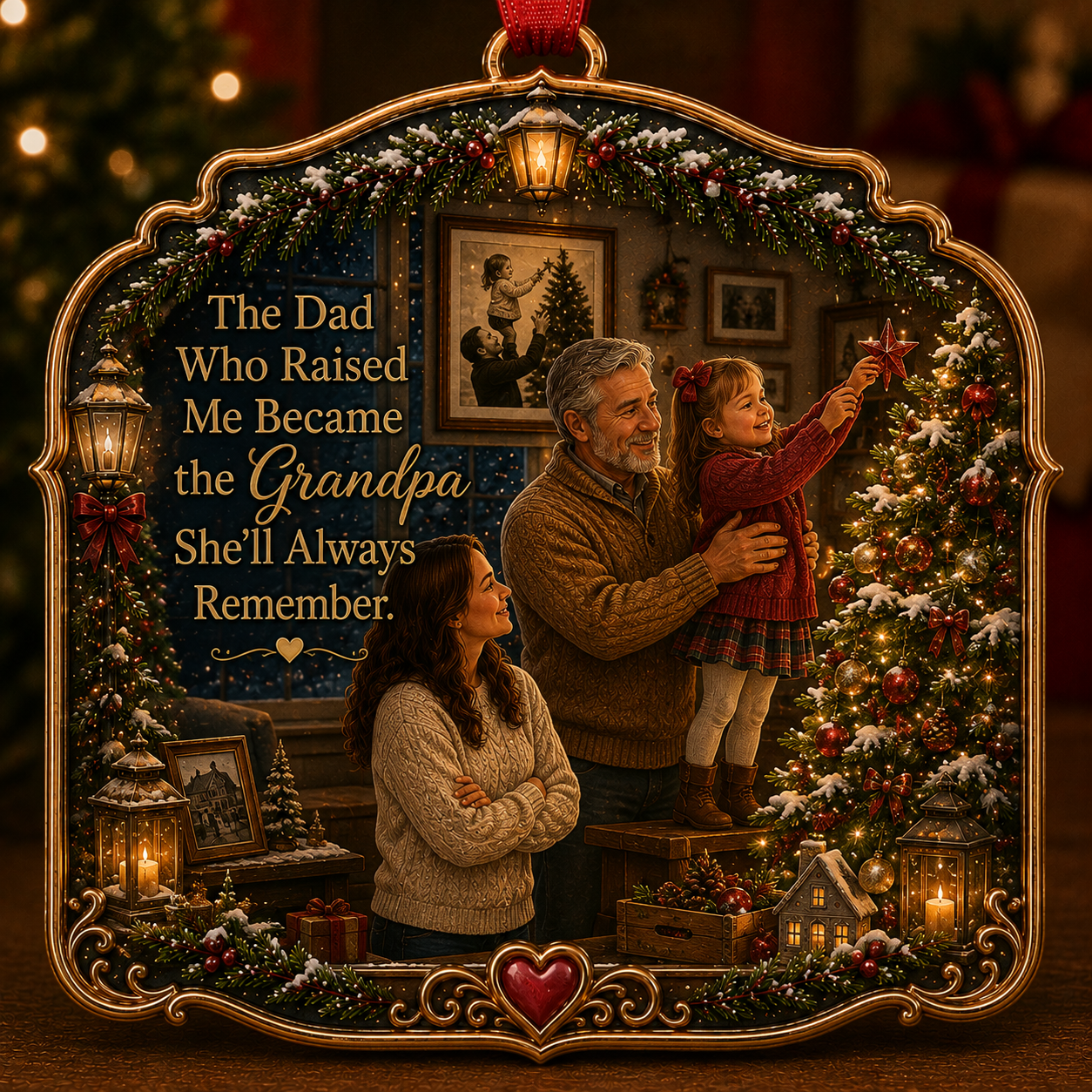Dad & Daughter Christmas Tribute Keepsake