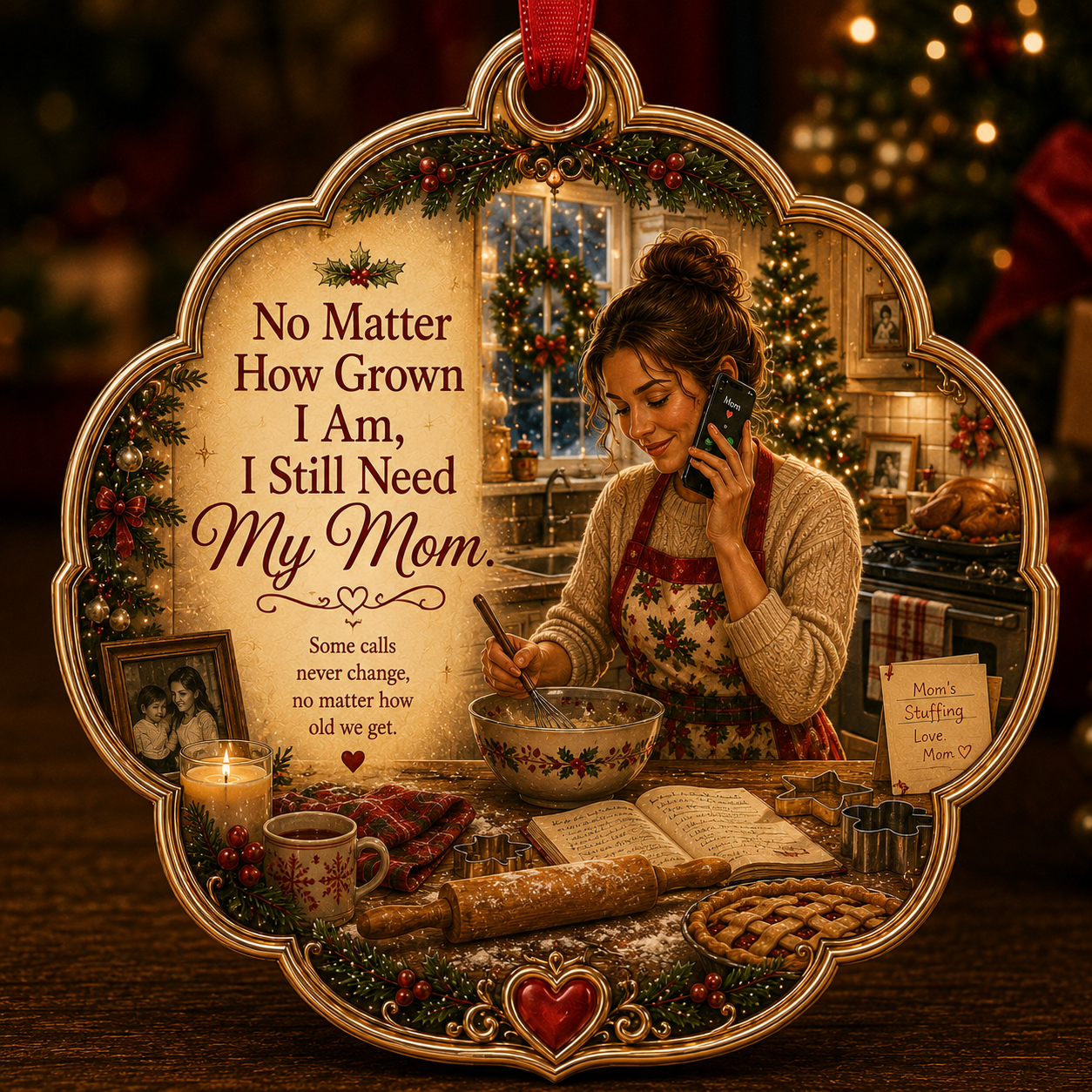 Mom & Daughter Christmas Tribute Keepsake