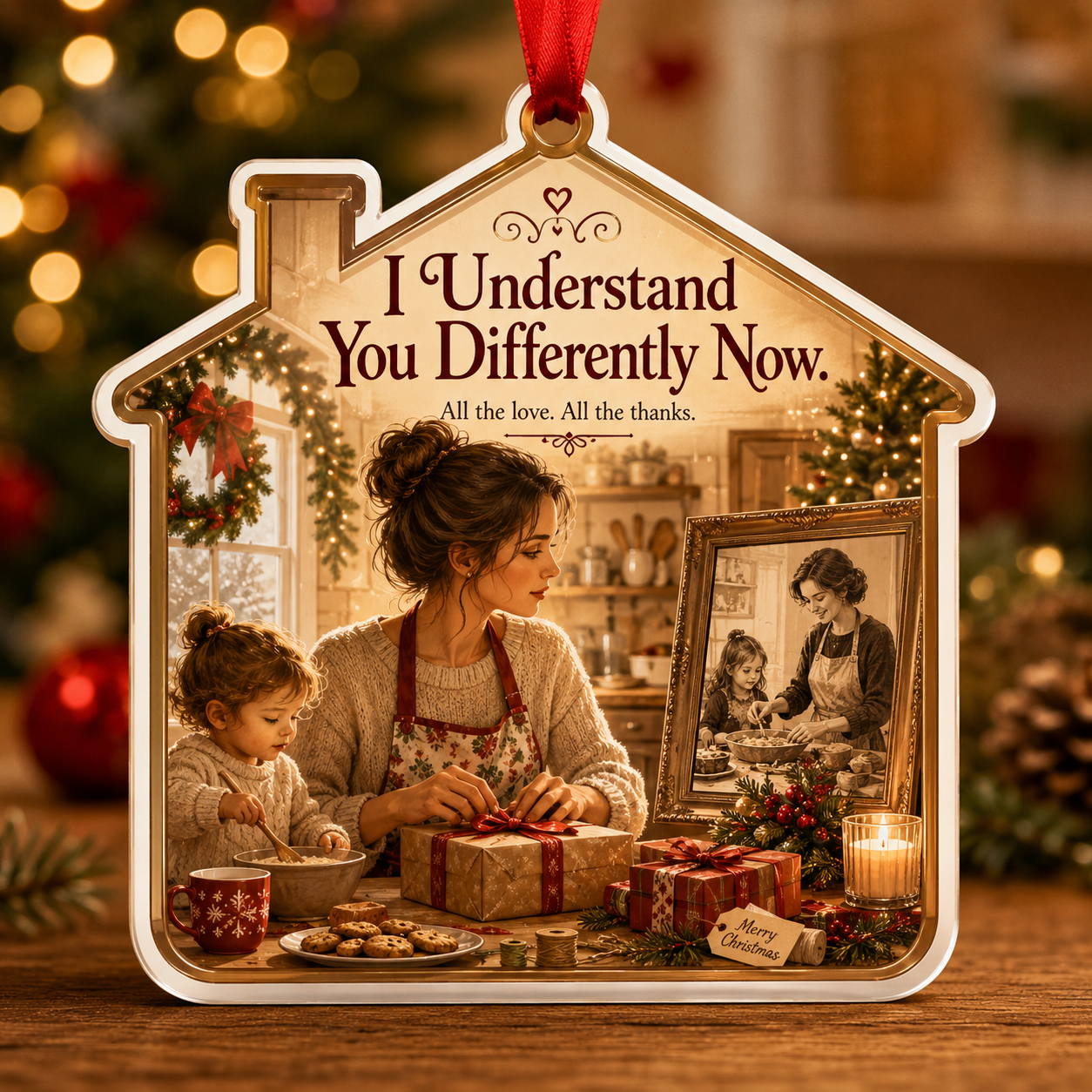 Mom & Daughter Christmas Tribute Keepsake