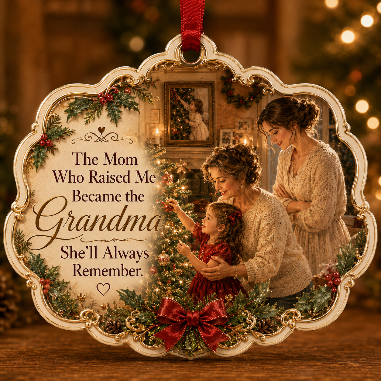 Mom & Daughter Christmas Tribute Keepsake