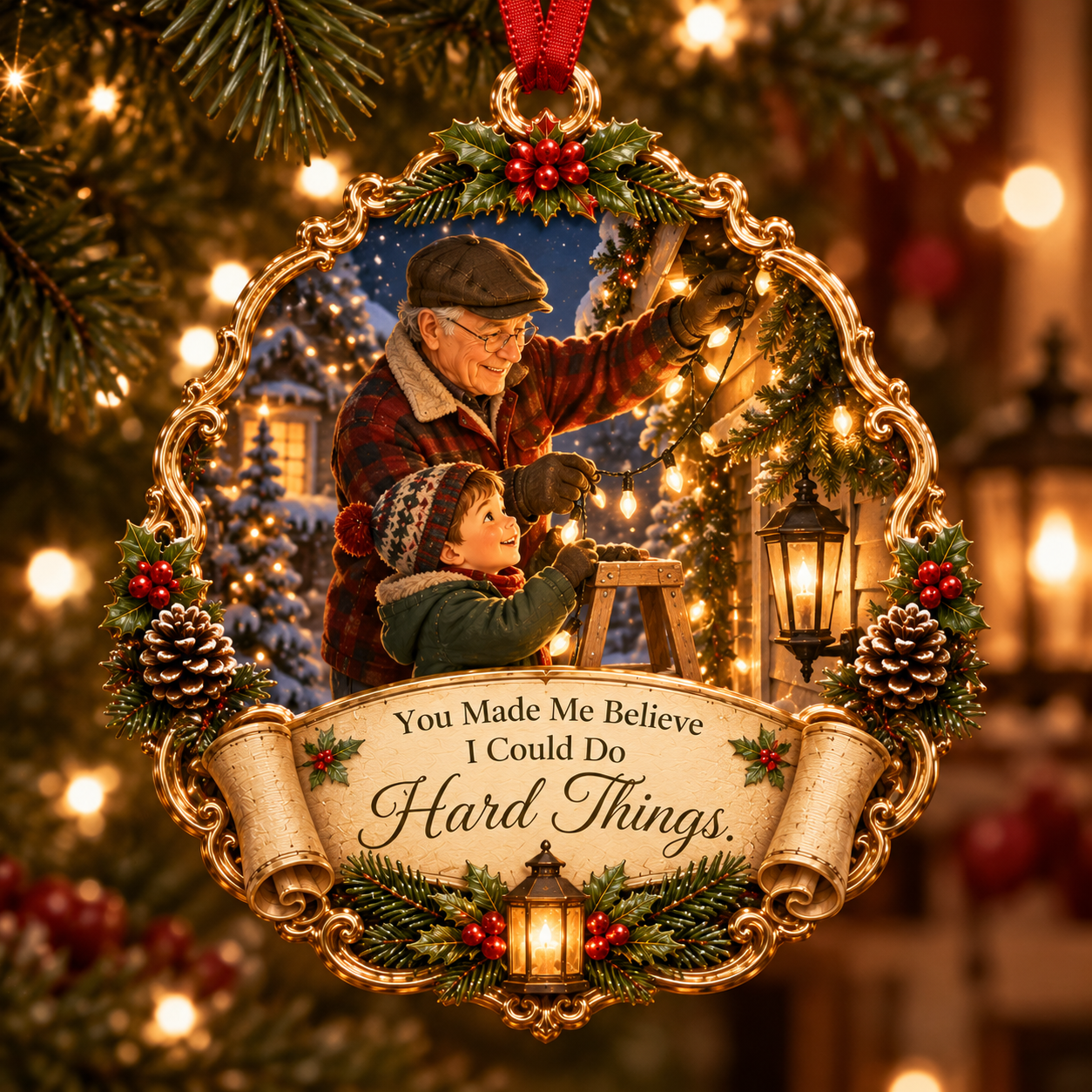 Grandpa & Grandson Christmas Tribute Keepsake