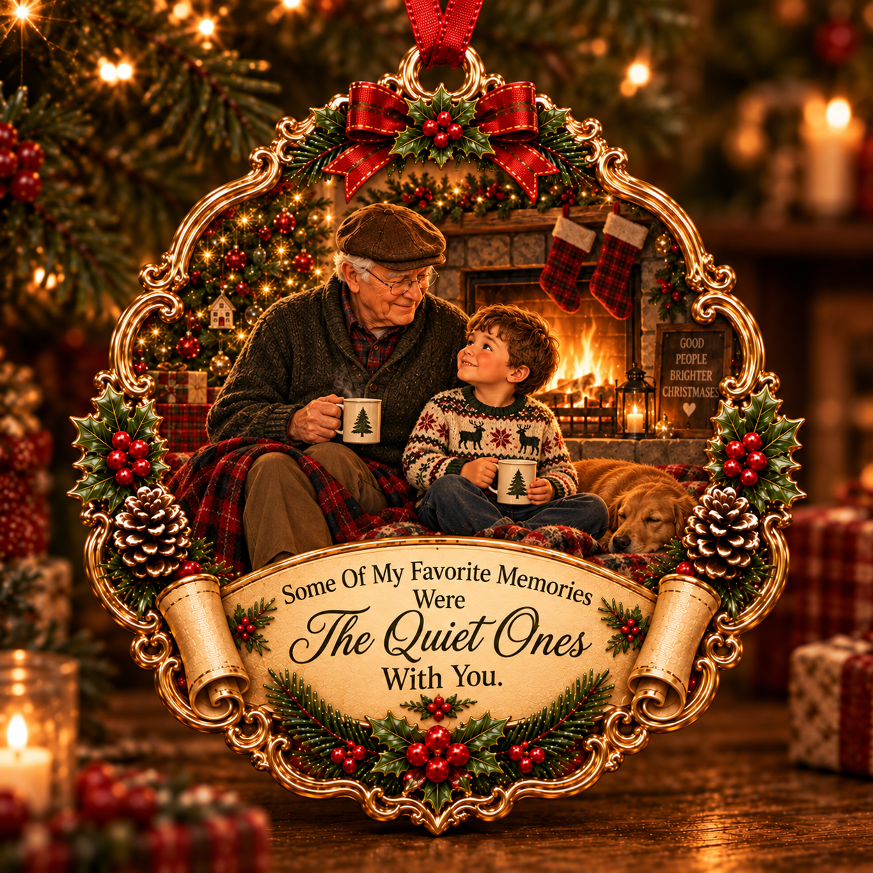 Grandpa & Grandson Christmas Tribute Keepsake