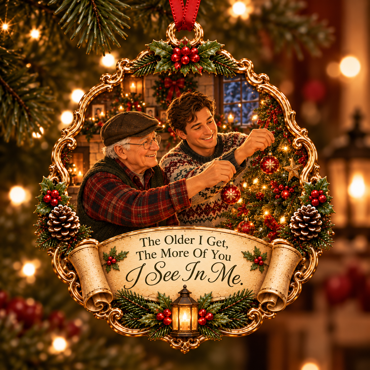 Grandpa & Grandson Christmas Tribute Keepsake