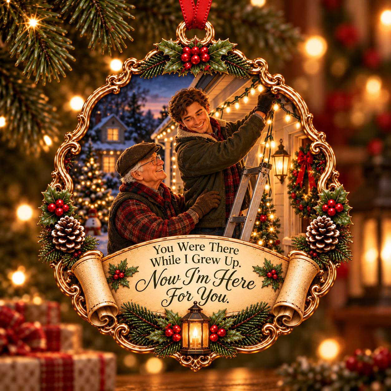 Grandpa & Grandson Christmas Tribute Keepsake