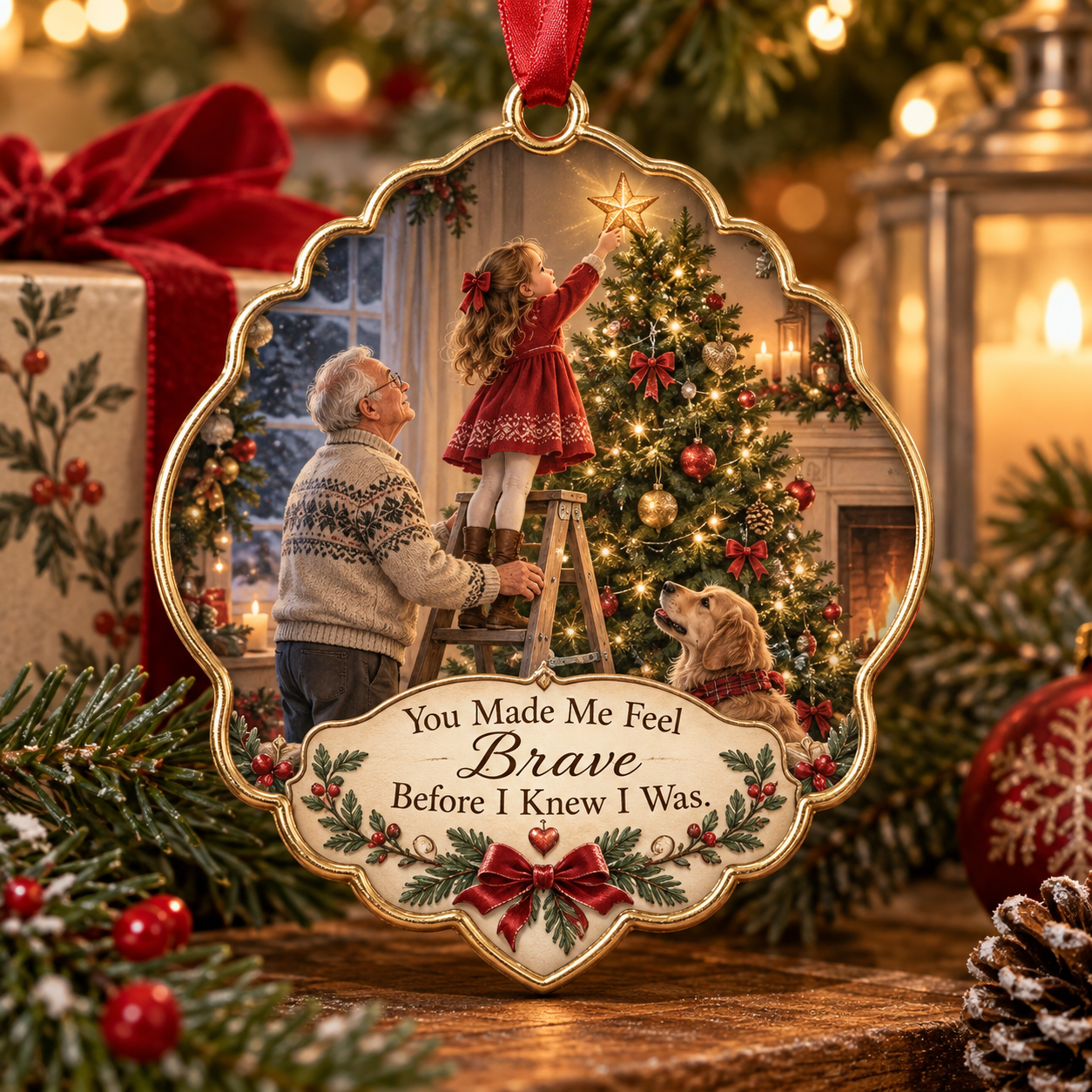 Grandpa & Granddaughter Christmas Tribute Keepsake