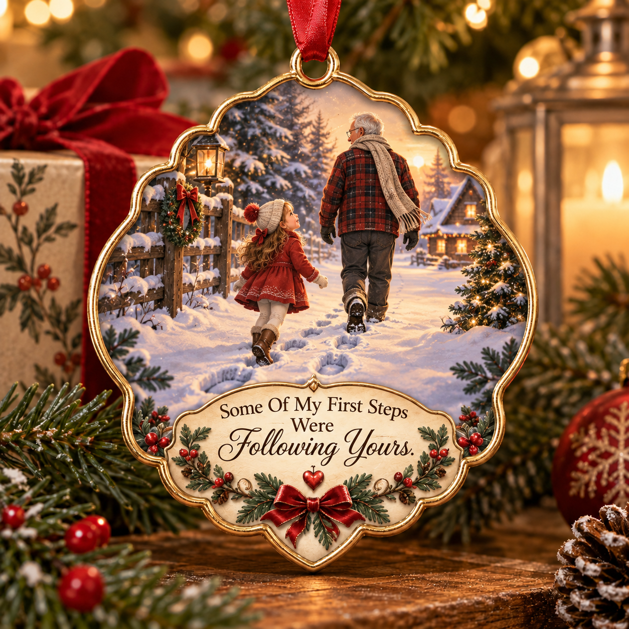 Grandpa & Granddaughter Christmas Tribute Keepsake